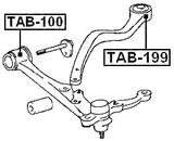 TAB-199 - REAR BUSHING, FRONT CONTROL ARM