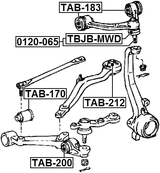 TAB-200 - BUSHING, FRONT LOWER CONTROL ARM