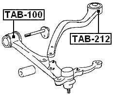 TAB-212 - REAR BUSHING, FRONT CONTROL ARM
