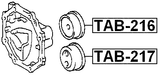 TAB-217 - REAR DIFFERENTIAL MOUNT LOWER