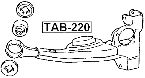 TAB-220 - BUSHING, REAR TRAILING ARM