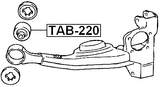 TAB-220 - BUSHING, REAR TRAILING ARM