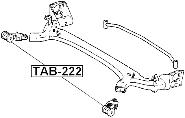TAB-222 - REAR CROSSMEMBER BUSHING
