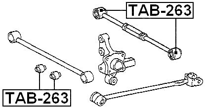 TAB-263 - REAR TRANSVERSE ROD BUSHING