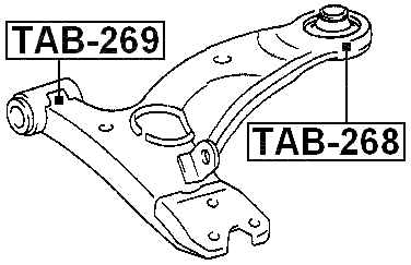 TAB-268 - REAR BUSHING, FRONT CONTROL ARM