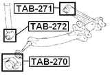 TAB-272 - BUSHING, REAR SHOCK ABSORBER