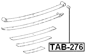TAB-276 - REAR LEAF SPRING BUSHING