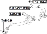 TAB-278 - REAR ARM BUSHING