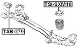 TAB-279 - REAR CROSSMEMBER BUSHING