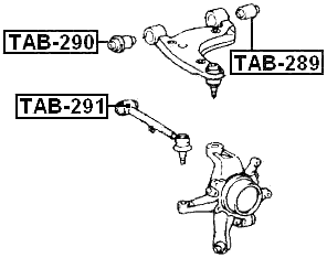 TAB-290 - FRONT BUSHING, REAR UPPER CONTROL ARM
