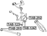 TAB-293 - REAR ROD BUSHING
