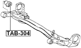TAB-304 - REAR CROSSMEMBER BUSHING