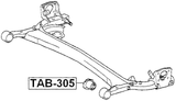 TAB-305 - REAR CROSSMEMBER BUSHING