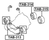 TAB-313 - DIFFERENTIAL MOUNT BUSHING
