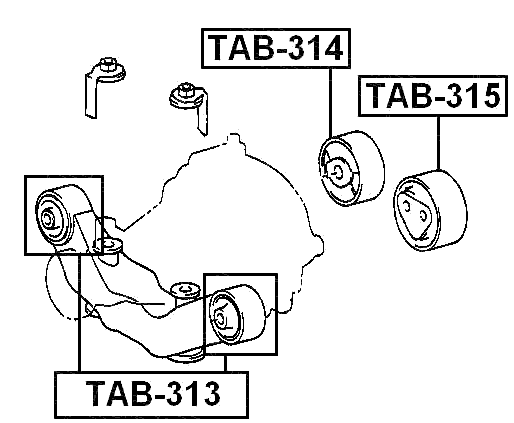 TAB-315 - DIFFERENTIAL MOUNT