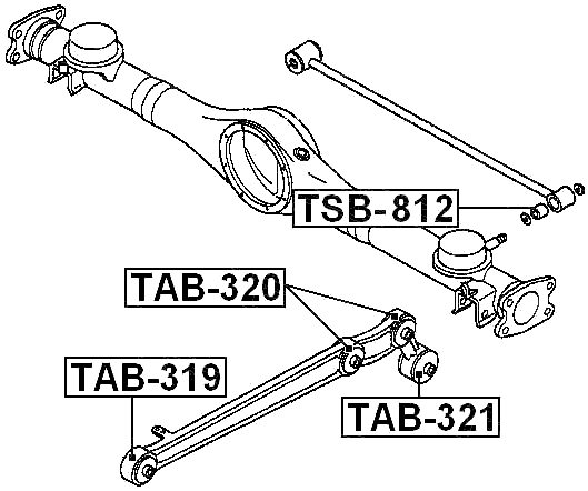 TAB-320 - REAR TRAILING ROD BUSHING
