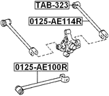 TAB-323 - REAR TRANSVERSE ROD BUSHING