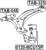 TAB-325 - REAR BUSHING, FRONT CONTROL ARM