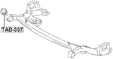 TAB-337 - REAR CROSSMEMBER BUSHING