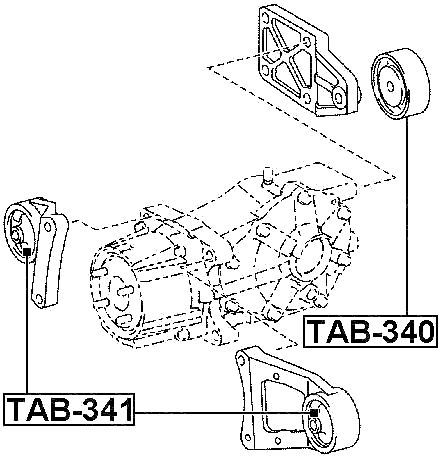 TAB-340 - REAR DIFFERENTIAL MOUNT