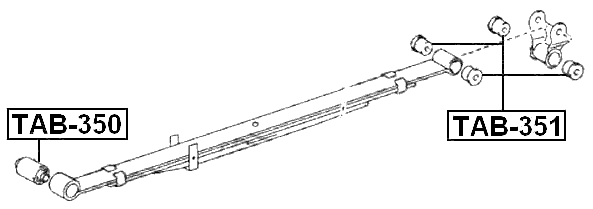 TAB-351 - REAR LEAF SPRING BUSHING