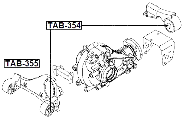 TAB-355 - DIFFERENTIAL MOUNT BUSHING