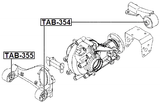 TAB-355 - DIFFERENTIAL MOUNT BUSHING