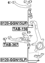 TAB-367 - FRONT BUSHING, LOWER CONTROL ARM