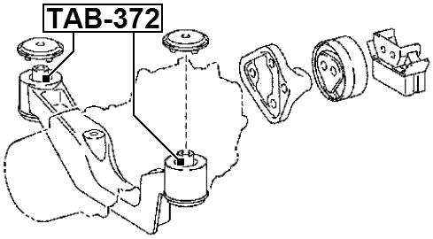 TAB-372 - DIFFERENTIAL MOUNT BUSHING