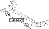 TAB-429 - REAR CROSSMEMBER BUSHING