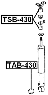 TAB-430 - FRONT SHOCK ABSORBER BUSHING