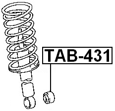 TAB-431 - BUSHING, REAR SHOCK ABSORBER