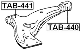 TAB-441 - FRONT BUSHING, FRONT CONTROL ARM