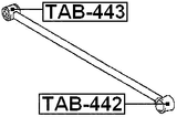 TAB-442 - REAR TRAILING ROD BUSHING