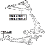 TAB-444 - FRONT BUSHING, FRONT LOWER CONTROL ARM