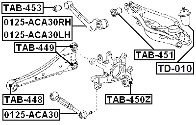 TAB-451 - REAR ARM BUSHING