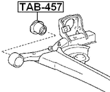 TAB-457 - REAR CROSSMEMBER BUSHING