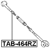TAB-464RZ - BUSHING, REAR RIGHT TRANSVERSE ROD