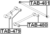 TAB-481 - BUSHING, REAR TRAILING ARM