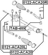 TAB-489 - STEERING RACK BUSHING