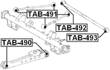 TAB-491 - REAR TRAILING ROD BUSHING