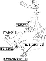 TAB-494 - FRONT ARM BUSHING
