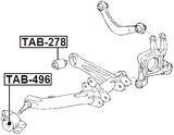TAB-496 - BUSHING, REAR LOWER CONTROL ARM