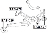 TAB-497 - REAR KNUCKLE BUSHING
