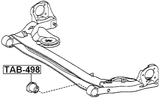 TAB-498 - REAR CROSSMEMBER BUSHING