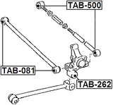 TAB-500 - REAR TRANSVERSE ROD BUSHING