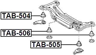 TAB-506 - REAR CROSSMEMBER BUSHING