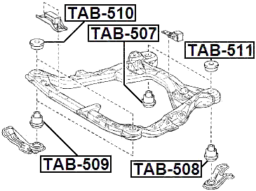TAB-508 - SUBFRAME BUSHING
