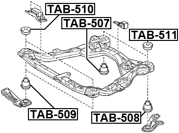 TAB-510 - SUBFRAME BUSHING