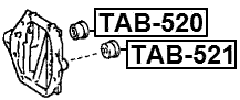 TAB-521 - DIFFERENTIAL MOUNT BUSHING